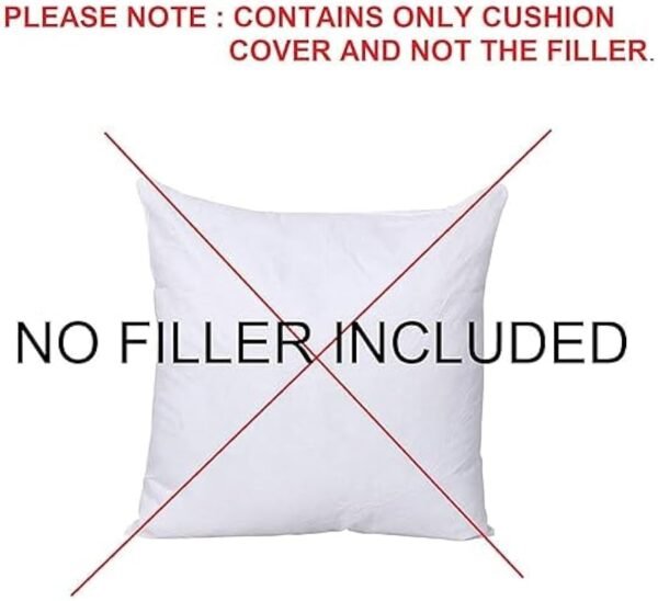 16x16 inch Soft Pillow Case with Hidden Zipper _ Embroidered Cushion Cases for Sofa, Bedroom, Livingroom, Chair, Car _ Set of 5 Cushion Cover for Home Décor
