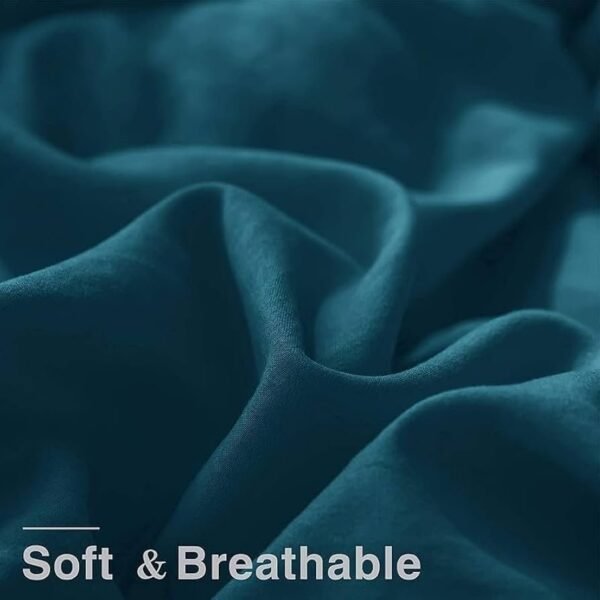 200 GSM Blanket for Summer Double Bed _ Microfibre Reversible AC Comforter Set Duvet Quilt for King Size _ Comfortable & Super Soft (Teal & Grey)