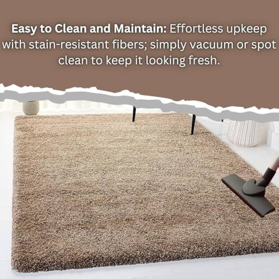 Soft Plush Shag Area Rug, Modern Fluffy Carpet for Bedroom, Living Room Bedroom, Kichen, KidsRoom etc.CLR-1, Size 16x24 Inch