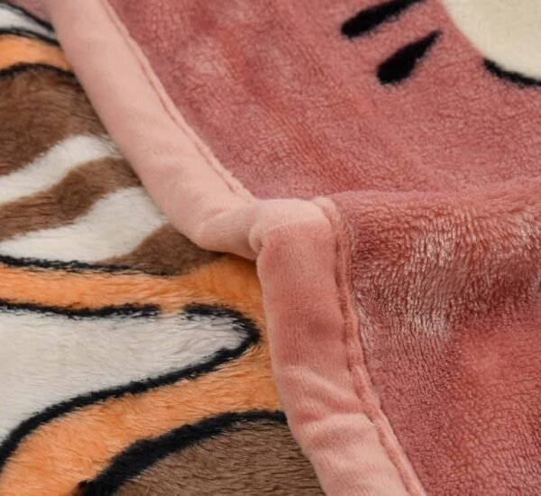 Baby Blanket Swaddler Wrapper Flannel Soft and Comfortable for New Born Babies with Adorable Prints and Designs-Happy Mauve