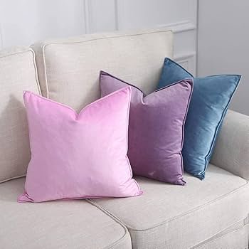 Decorative Velvet 200 TC Cushion Cover Pack Of 1-16_X16_-41X41 Cm-Baby Pink-Soft Pillow Covers Cushion Case For Sofa Bedroom Living room Chair Car