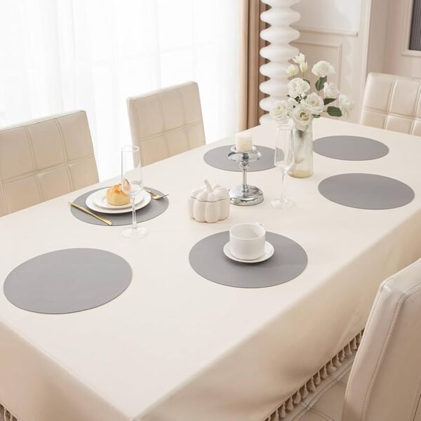 Wine Theme Eco-Friendly Cotton Dining Table mats – Reusable, Machine Washable, Everyday Use Multicolor Rectangular Placemats, Set of 4 (33x47 cm)
