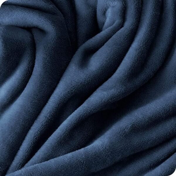 Premium Plush Single Blanket   300 GSM Lightweight Cozy Soft for Bed, Sofa, Couch, Travel & Camping  150x220 cm or 60X86 inches  Blue  Polyester