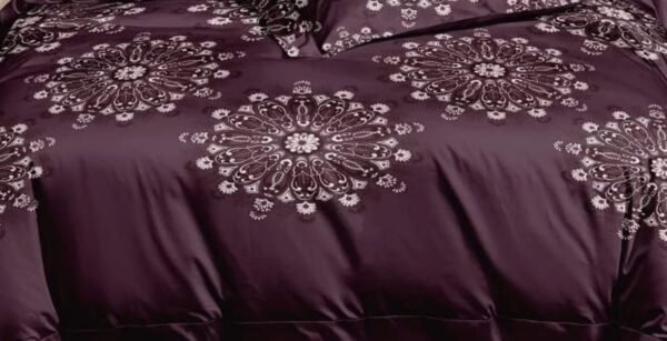 Glace Cotton King Size Duvet Cover , Comforter Cover ,Rajai Cover ,Blanket Cover , Quilt Cover Double Bed with Zipper (90_ × 100_ inch, Wine)