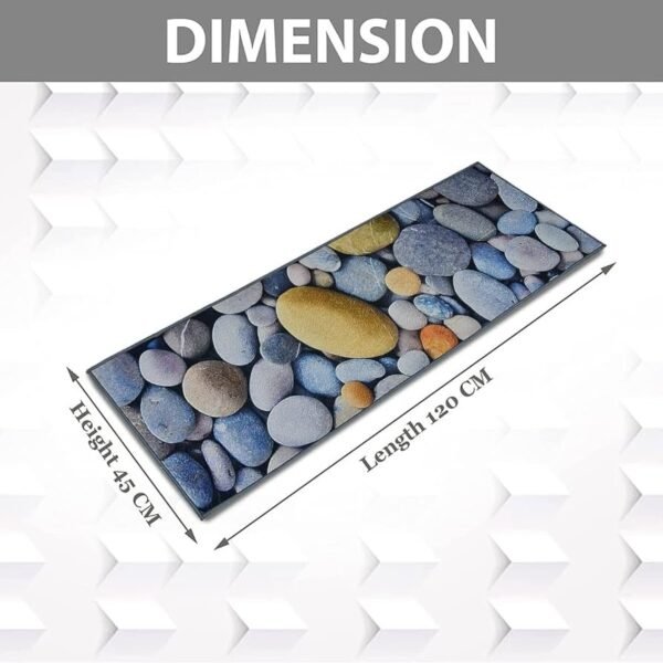 3D Printed American Bedside Runner Carpet Anti Skid for Home-Kitchen-Kitchen-Living Area-Office Entrance. (Seastones, 22 X 55) _