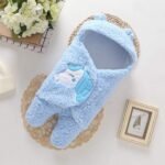 Baby Blankets New Born Combo Pack of Hooded Wrapper Sleeping Bag & Baby Bath Towel ,pack of 2. _