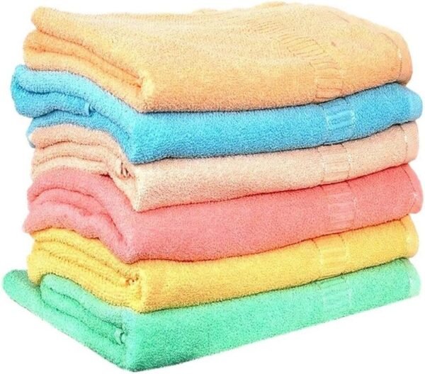 Hand Towel 450 GSM, Multicolour Ultra Soft and Super Absorbent (Set of 6) _