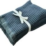 100_ Cotton Premium Hand Towels - Ultra Soft Waffle Towel for Gym or Home Absorbent Cotton Face Towel Soft and Fluffy Design (Set of 4) (Charcoal)