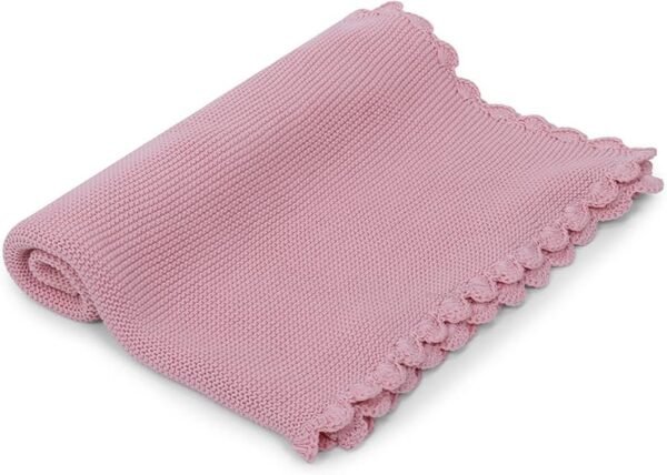 100 Cotton Knitted Blanket for New Born Baby   Baby All Season AC Blankets   Quilt Wrapper for New Born Boy & Girl   Size 80 cm x 100 cm, 0 to 2 Years   Thumbie with Toy (Pink)
