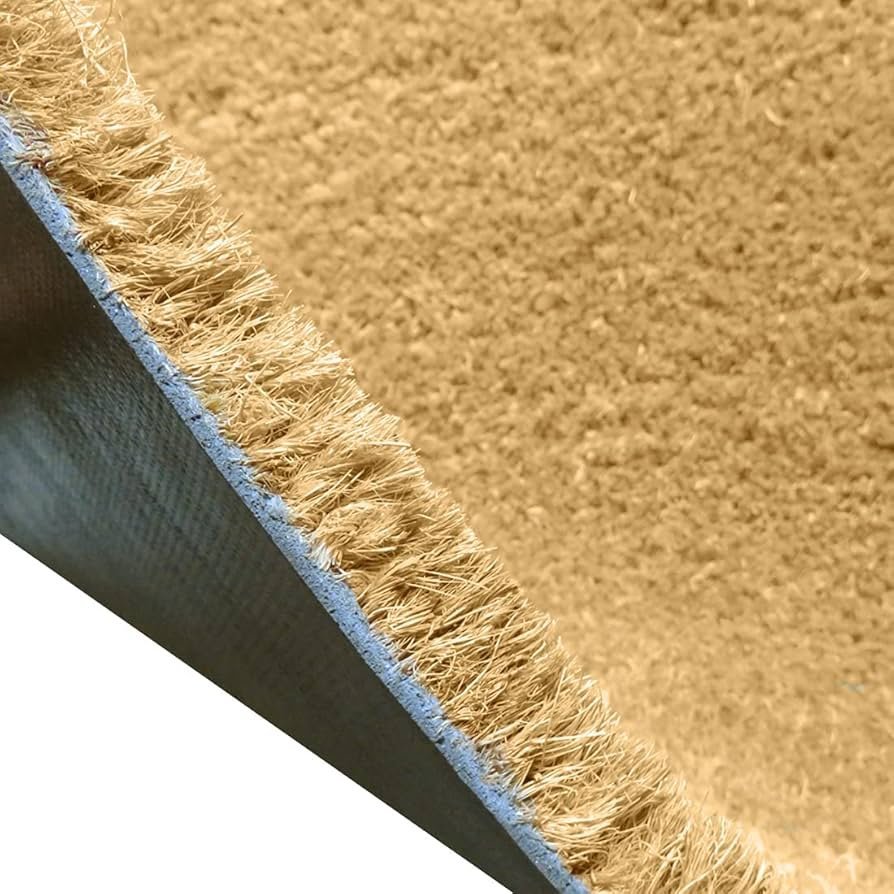 Tile Design Coir Doormat, Size 120cm x 40cm - Natural, Rectangular