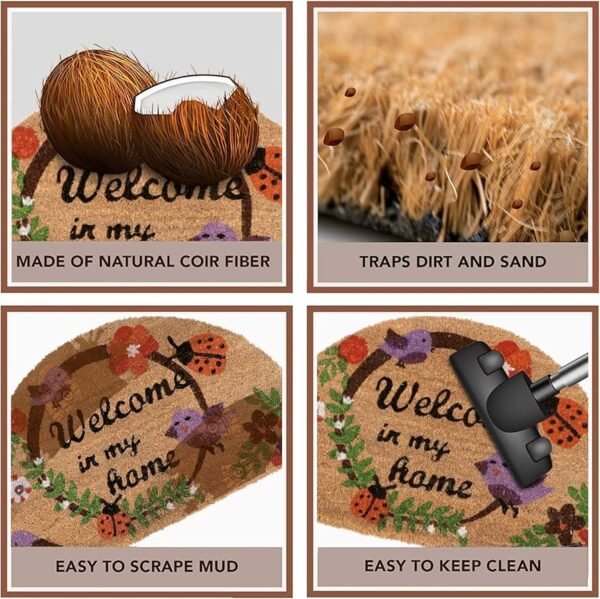 Large 45x75cm Coir Door Mats for Entrance Big Size Welcome Mat
