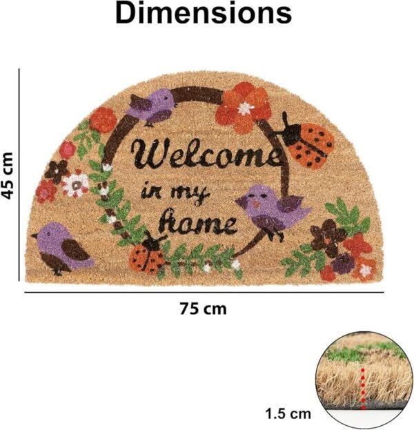 Large 45x75cm Coir Door Mats for Entrance Big Size Welcome Mat