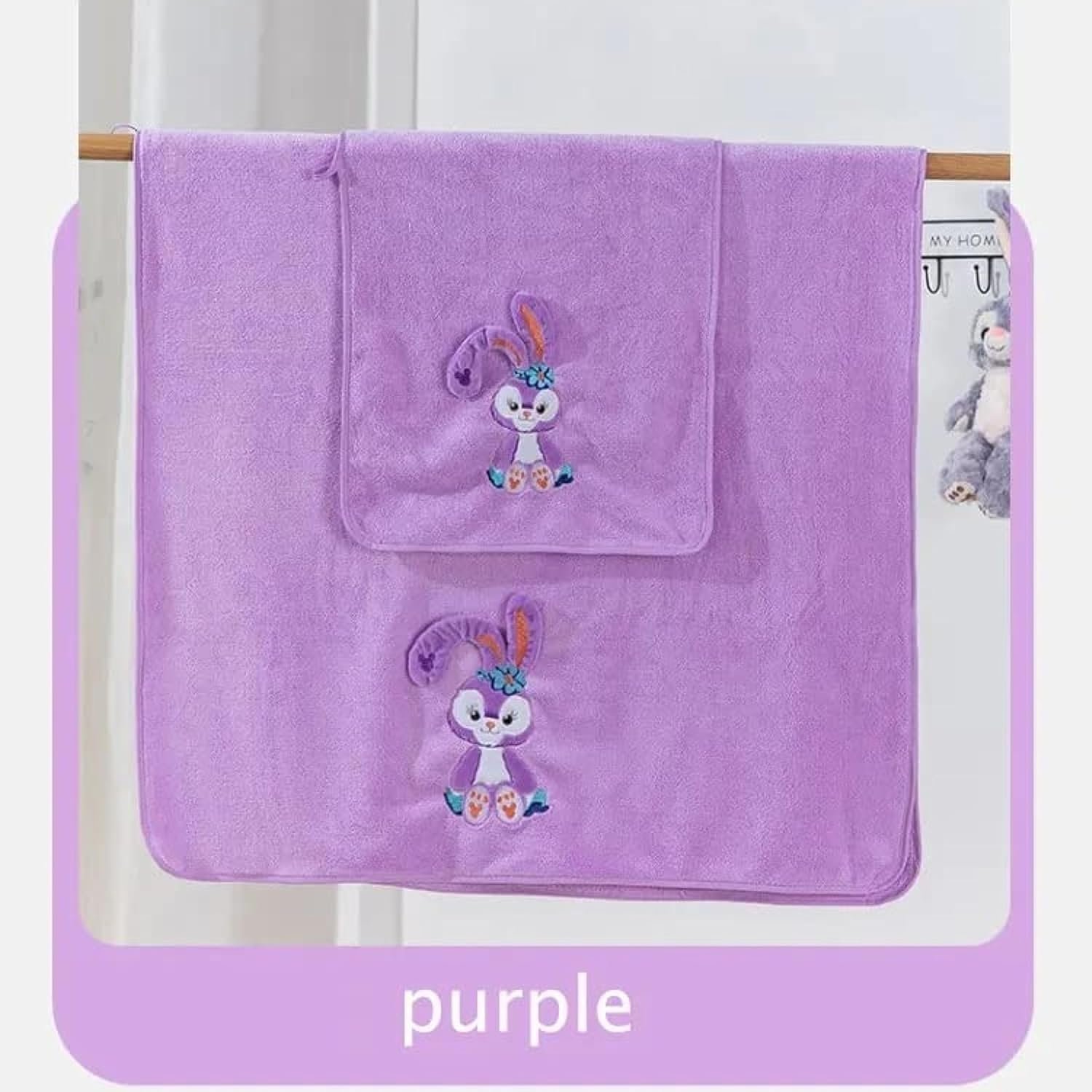 Kids Bath Towels Quick Dry Super Absorbent Super Soft Bath Towel for Babies Toddler-Baby Towel for Boys and Girls (Purple, Pack of 1) _