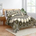 100_ Cotton Bedsheet for Double Bed King Size with 2 Pillow Covers - 100 _ 108 Inches Flat Bed Sheet (Divine)