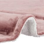 Micromink Sherpa Blanket – Reversible Flannel & Sherpa, Super Soft & Warm for AC, Summer & Winter Use (Single, 150×228 cm, Blue & Grey)