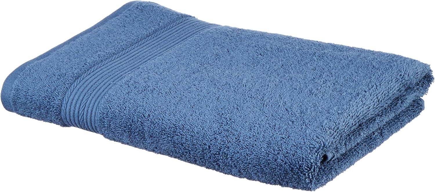 Premium Quality Cotton Bath Towel _ 500 GSM _ Fade Resistant _ Dark Blue