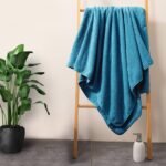 Towels for Bath Large Size _ Microfiber Towels for Bath _ Towel Set of 2 _ 400 GSM _ 70 x 140 cm _ Pink and Blue _ Bath Towels for Men, Women & Kids _ Gym Towel _ Perfect for Everyday Use