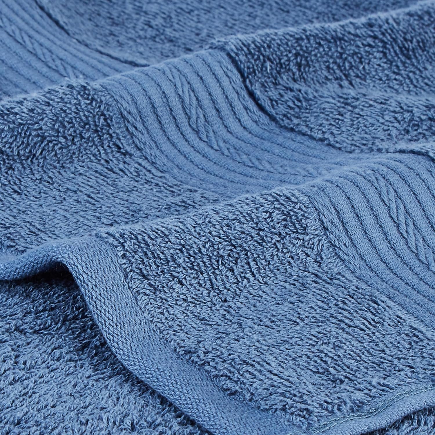 Premium Quality Cotton Bath Towel _ 500 GSM _ Fade Resistant _ Dark Blue