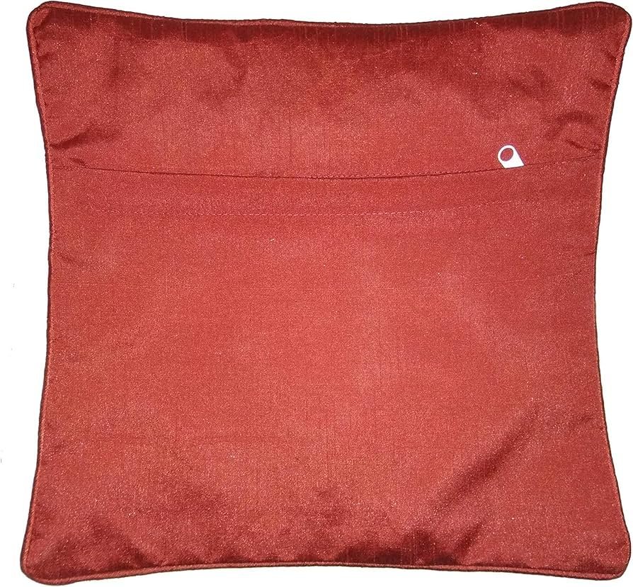 Merry Christmas Cushion Cover in Jute Fabric (Multicolour, 16X16 Inches) Set of 5