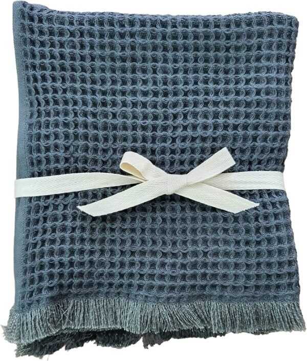 100_ Cotton Premium Hand Towels - Ultra Soft Waffle Towel for Gym or Home Absorbent Cotton Face Towel Soft and Fluffy Design (Set of 4) (Charcoal)