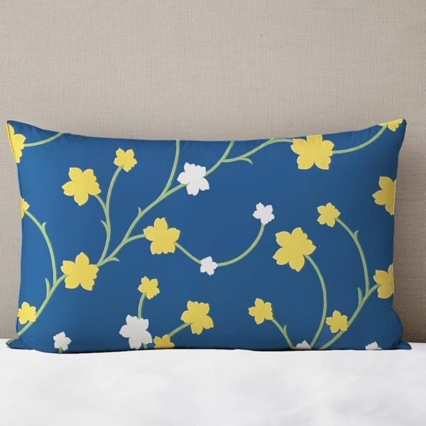 220 TC Flower Printed King Size Bedsheet with 2 Pillow Covers, (90 x 100 Inches)