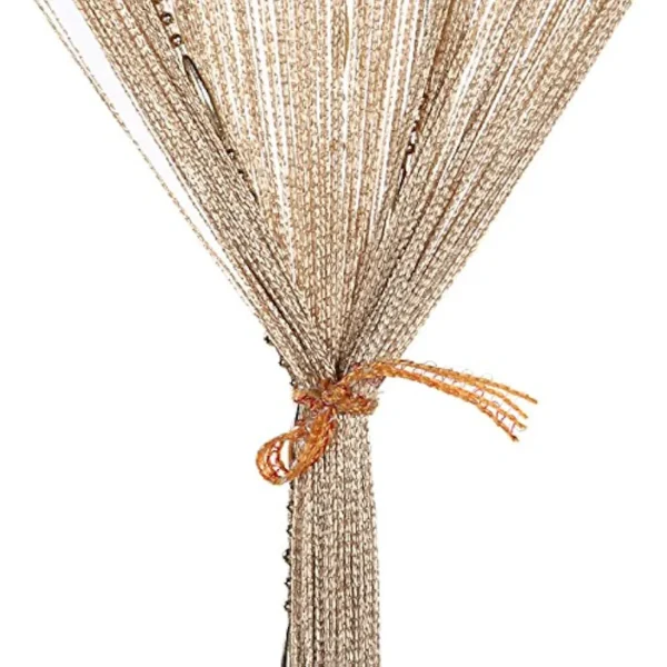 Golden String Curtain With Plastic Chains
