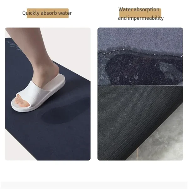 2-Piece Non-Slip Cushioned Kitchen Rug Set – Waterproof Comfort Mats for Floor, Home, Office, Sink & Laundry – Multicolor
