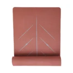 Yoga Mat (Brick Grey) | 6mm Ultra-Cushioned TPE Mat with Alignment Lines | Non-Slip, Antimicrobial, Lightweight & Portable with Carry Bag | Beginner-Friendly Joint Support Mat