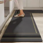 2 Pcs Waterproof Memory Foam Kitchen Mats ? Non-Slip Comfort Runner for Home, Office, Sink & Laundry
