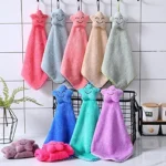 Wash Basin Hanging Hand Kitchen Towel Napkin with Ties | Soft Hanging Hand Towel for Bathroom & Kitchen/-Set of 3, 400 GSM