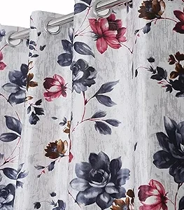 2 Piece Windflower Eyelet Polyester - Grey