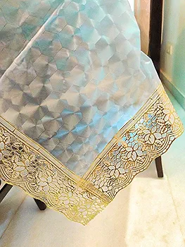 Thick 3D PVC Dining Table Cover | Waterproof Rectangular Table Cloth | 8-10 Seater | Diamond Design | 60x108 Inch (Multi-Color)