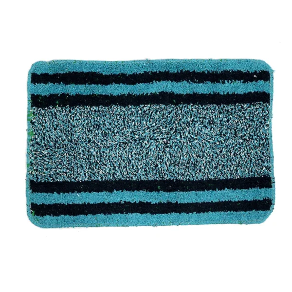 6-Piece Multicolor Cotton Door Mat Set – Handmade, Standard Size 58x40x1 cm