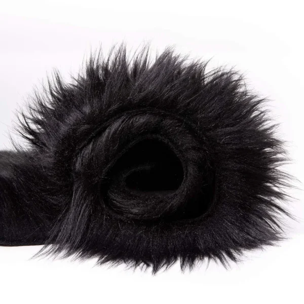 Black Fluffy Sheepskin Rug – Ultra Soft Fuzzy 2 x 6 Ft Machine Washable Shag Rug for Living Room, Bedroom & Nursery