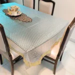 Thick 3D PVC Dining Table Cover | Waterproof Rectangular Table Cloth | 8-10 Seater | Diamond Design | 60x108 Inch (Multi-Color)