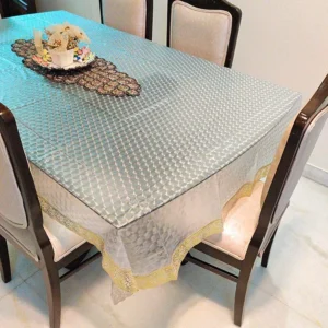 Thick 3D PVC Dining Table Cover | Waterproof Rectangular Table Cloth | 8-10 Seater | Diamond Design | 60x108 Inch (Multi-Color)