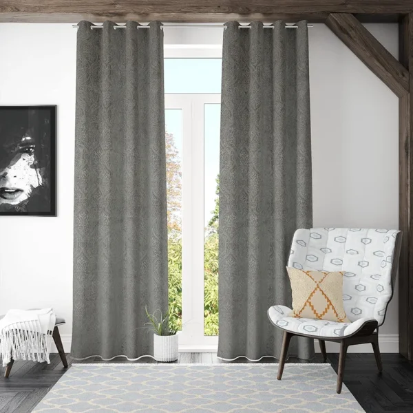 2 piece Velvet Emboss Damas Room