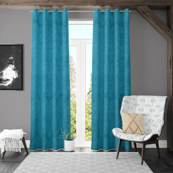 2 piece Velvet Emboss Damas Room