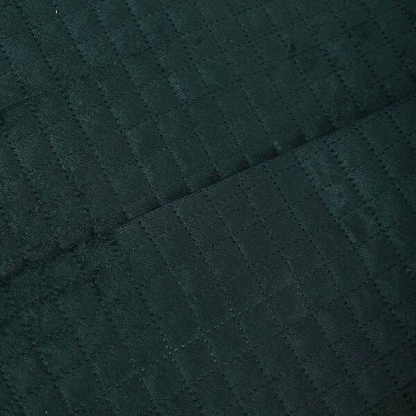 Green Quilted Velvet Sofa Cover – Washable, Tassels, Luxurious & Comfortable