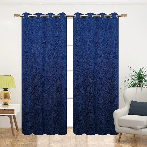 2 piece Velvet Emboss Damas Room