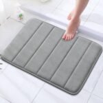 Memory Foam Bath Mat (40x60 cm) – Super Absorbent, Non-Slip, Cushioned Bathroom & Bedroom Floor Mat, Machine Washable - Green