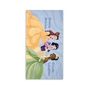 Kids Cotton Bath Towel – 67x130 cm, 380 GSM, Quick-Dry & High Absorbency (Disney Princess – Light Blue)