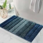 2500 GSM Microfiber Anti-Skid Water Absorbent Quick Dry Luxury Bath Mat – Machine Washable, High Pile Tufted Rug for Bathroom, Kitchen & Entrance - hunter