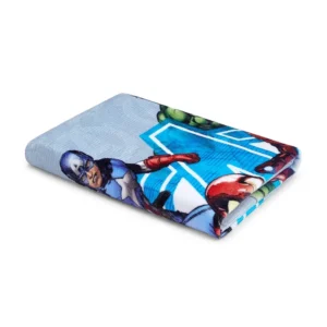 Kids Bath Towel – 67 x 130 cm (Avengers Marvel – Captain America, Grey)