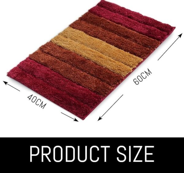 2500 GSM Microfiber Anti-Skid Water Absorbent Quick Dry Luxury Bath Mat – Machine Washable, High Pile Tufted Rug for Bathroom, Kitchen & Entrance