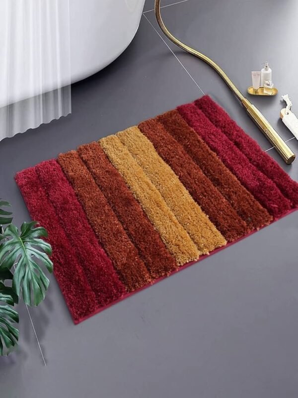 2500 GSM Microfiber Anti-Skid Water Absorbent Quick Dry Luxury Bath Mat – Machine Washable, High Pile Tufted Rug for Bathroom, Kitchen & Entrance