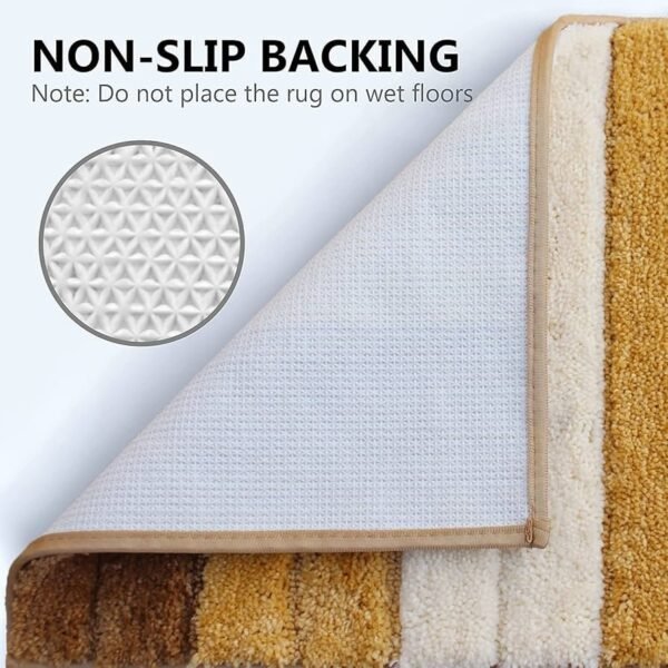 2500 GSM Microfiber Anti-Skid Water Absorbent Quick Dry Luxury Bath Mat – Machine Washable, High Pile Tufted Rug for Bathroom, Kitchen & Entrance